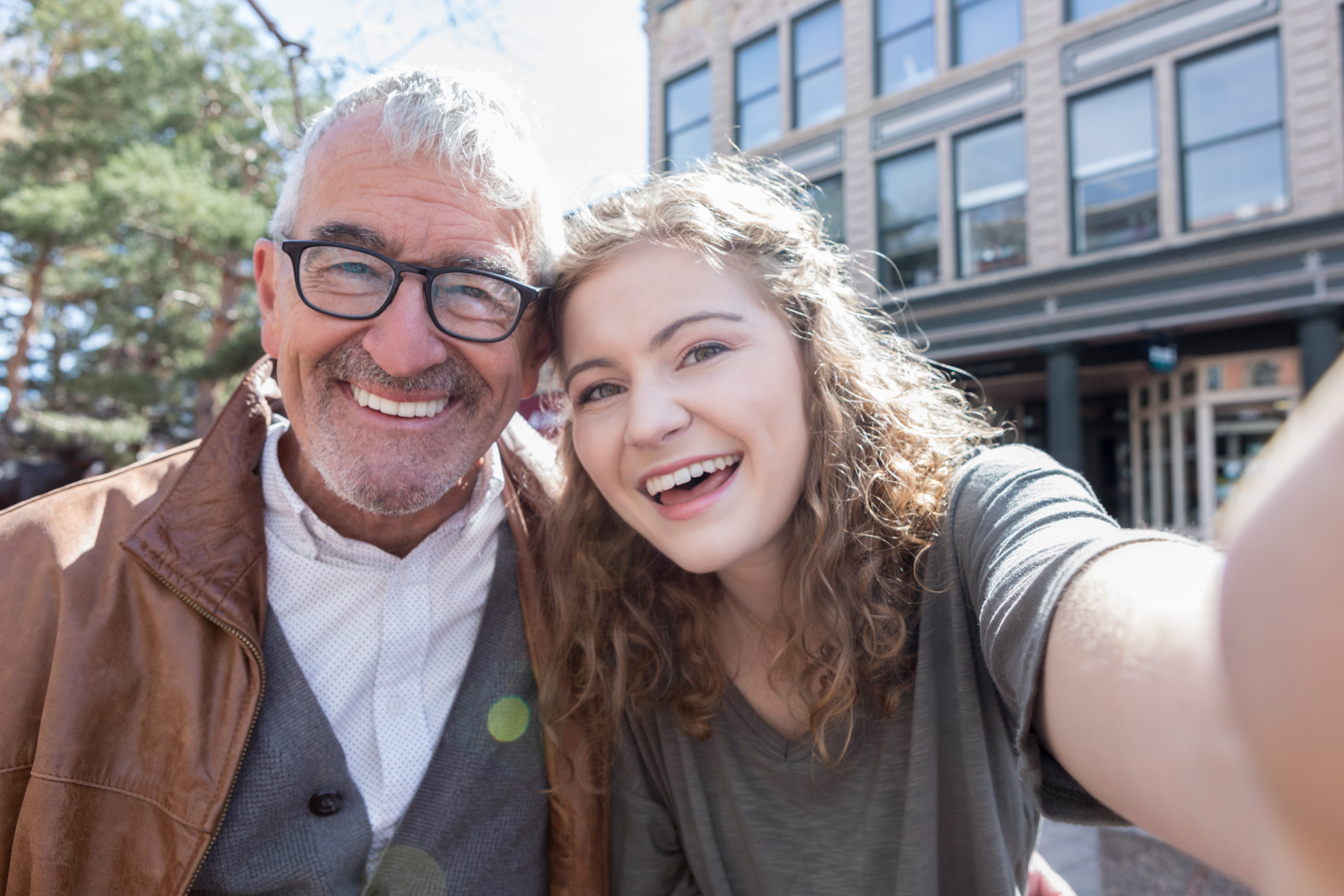 Picture of a happy father and daughter
